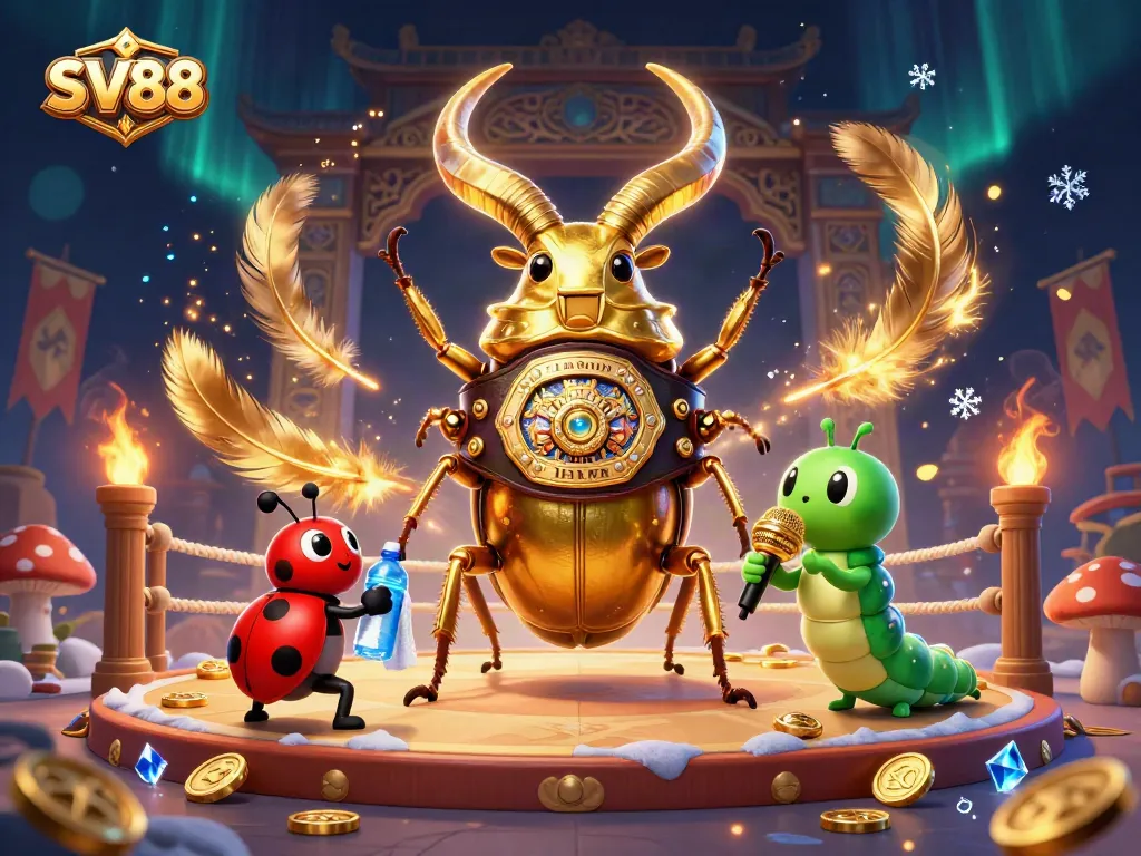 Experience thrilling wins with SV88's vibrant casino action in this immersive 3D illustration.
