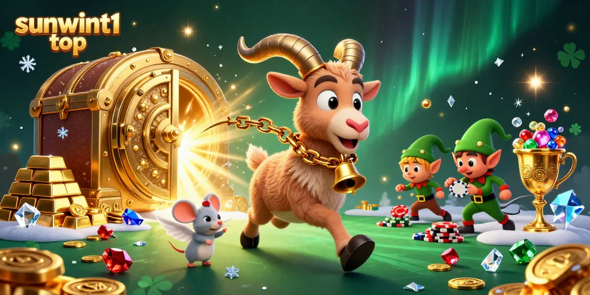 Experience thrilling games at sunwint1 top with a festive casino scene filled with excitement and mystery.